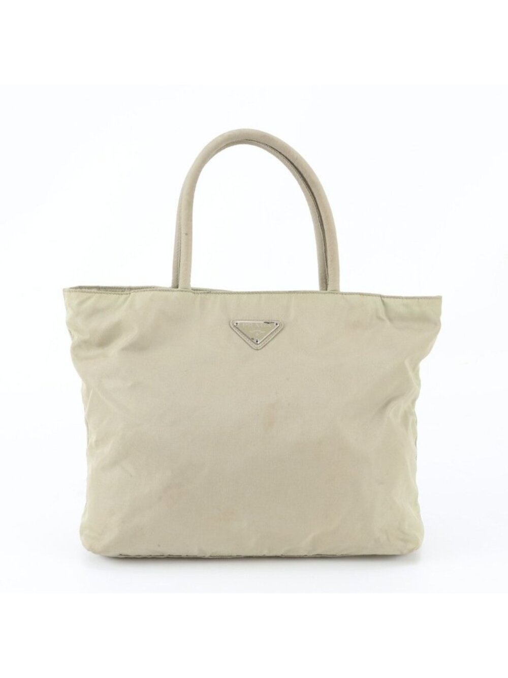 Prada Tessuto Nylon Triangle Logo Tote Shoulder Hand - Picture 1 of 10